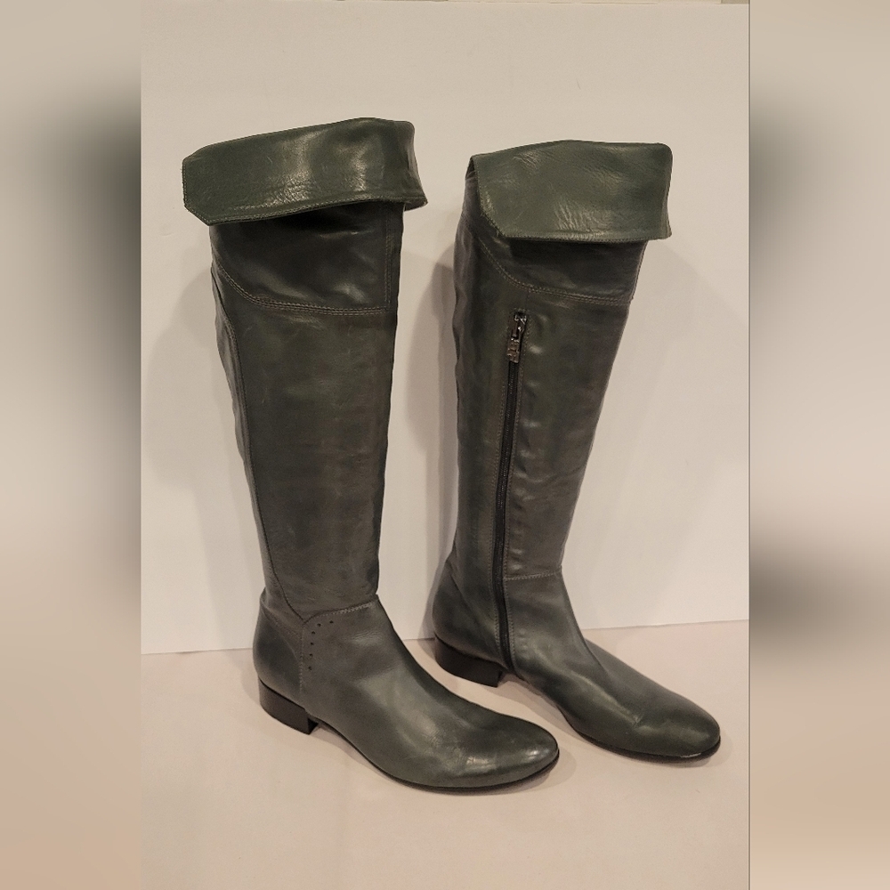 Alberto Fermani Tall Leather Boots Size 36 EU/ 6 US